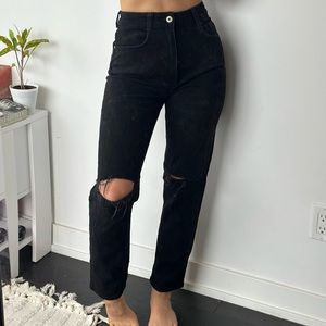 ZARA Mom / Straight Leg Jeans, Size 4